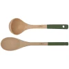 Clearance Wooden Spoon and Ladle Set, Green Kitchen Tools & Utensils|Baking Supplies & Equipment