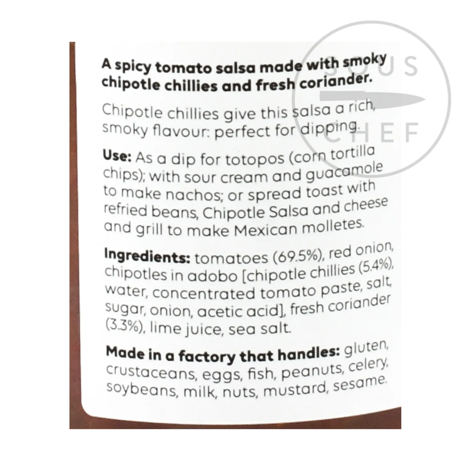 Outlet Chipotle Salsa, 260g Ingredients Brands|Mexican Ingredients