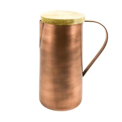 Outlet Copper & Mango Wood Water Jug, 1250ml Tableware Brands
