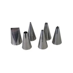 Online 6 Stainless Steel Piping Nozzles French Ingredients|Kitchen Tools & Utensils