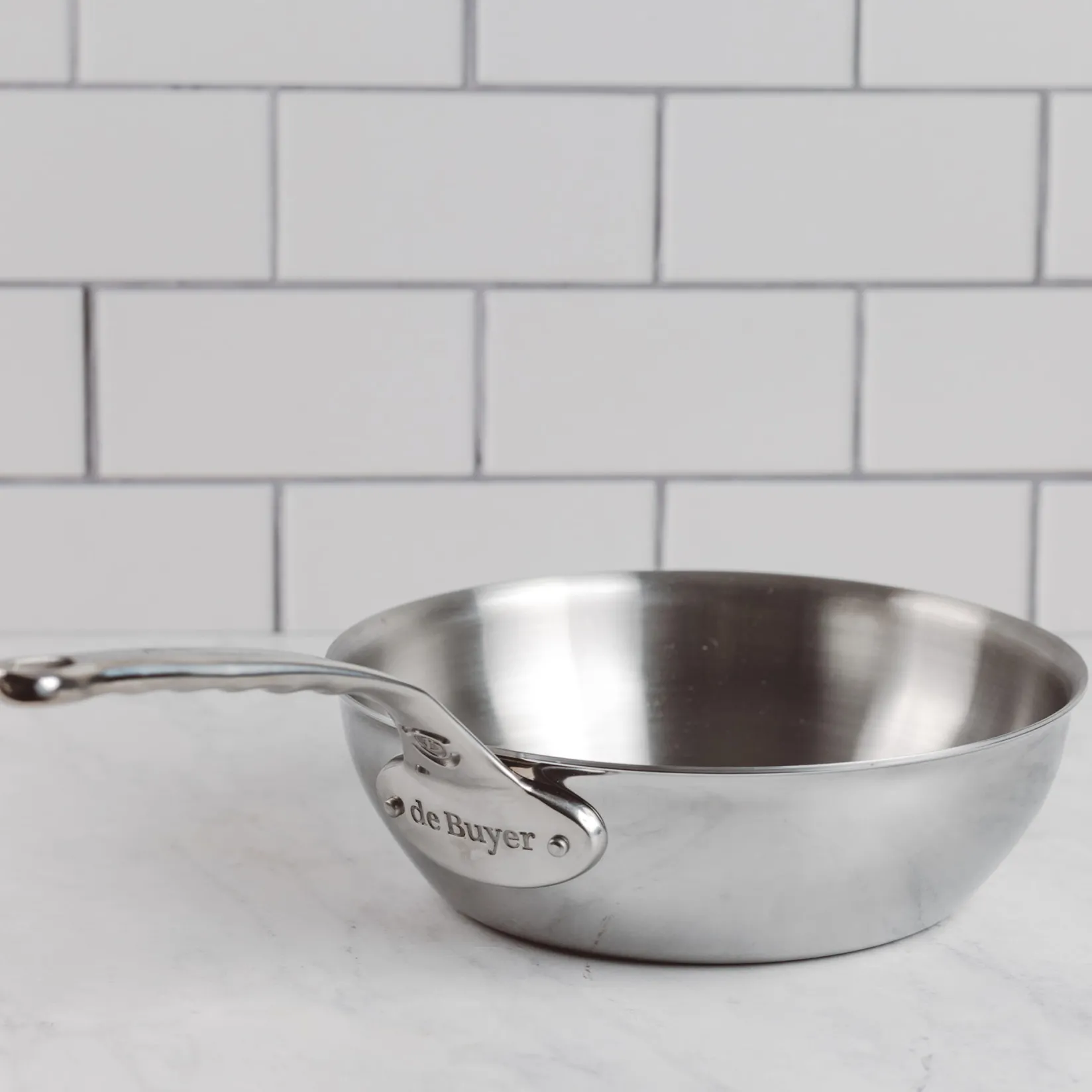 Outlet Affinity Stainless Steel Curved Saute Pan Pots & Pans
