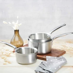 Online Alchimy 3 Piece Saucepan Set Pots & Pans