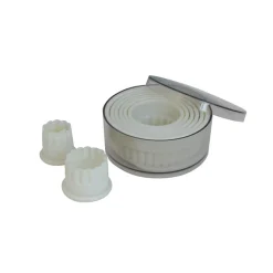 Discount Box of 9 Fluted Round Pastry Cutters French Ingredients|Kitchen Tools & Utensils