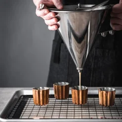 Online Kwik Pro Piston Funnel with Stand French Ingredients|Baking Supplies & Equipment
