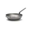 Mineral B Flat Base Wok, 32cm Pots & Pans