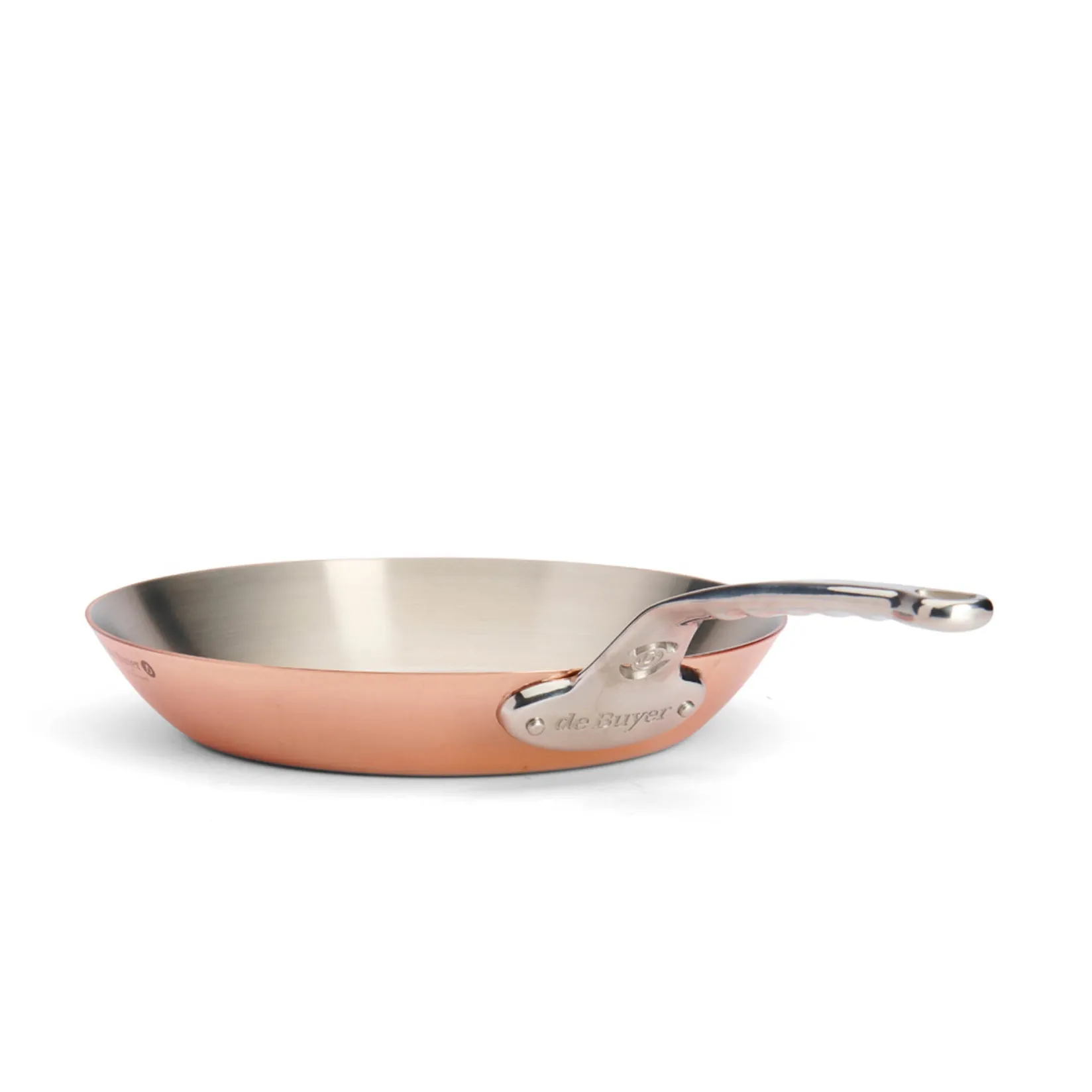 Hot Prima Matera Induction Copper Frying Pan with Stainless Steel Handle Pots & Pans