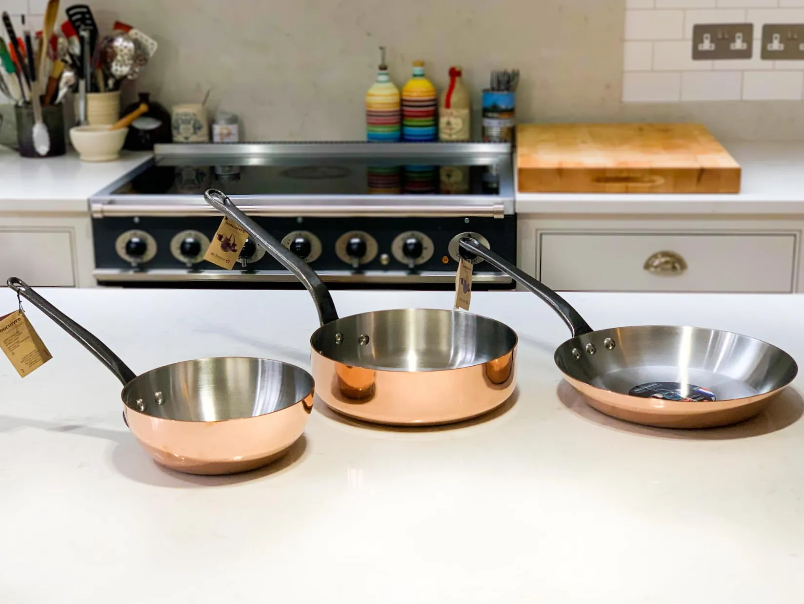 Clearance Prima Matera Induction-Compatible Copper Saute Pan - Straight French Ingredients|Pots & Pans