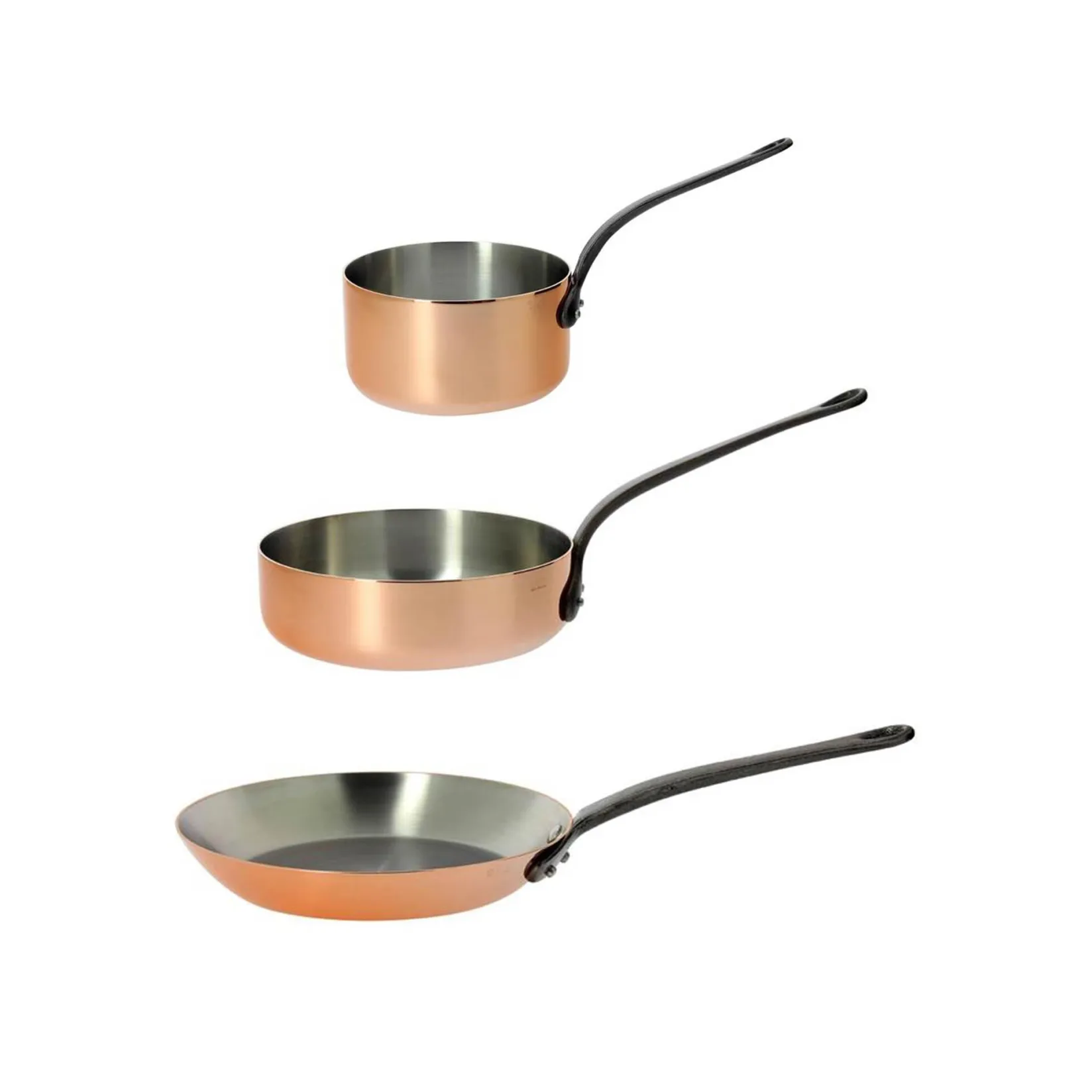De Buyer Ultimate Induction-Compatible Copper Pan Set French Ingredients|Pots & Pans
