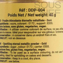 Online Gold Sparkling Metallic Powder, 40g Ingredients Brands|Baking Ingredients