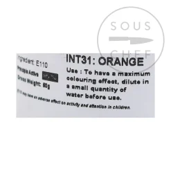 Discount Intense Orange Food Colour, 50g Ingredients Brands|Baking Ingredients