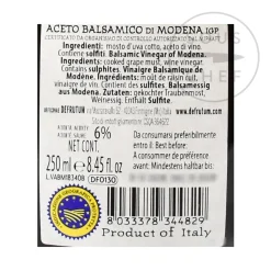 Discount Balsamic Vinegar IGP 16 Yr Aged, 250ml Ingredients Brands|Italian Ingredients