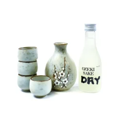 Discount Deluxe Sakura Sake Set With Sake Tableware Brands|Japanese Ingredients