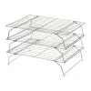 Discount Set of 3 Stackable Cooling Racks, 34x25cm Baking Supplies & Equipment