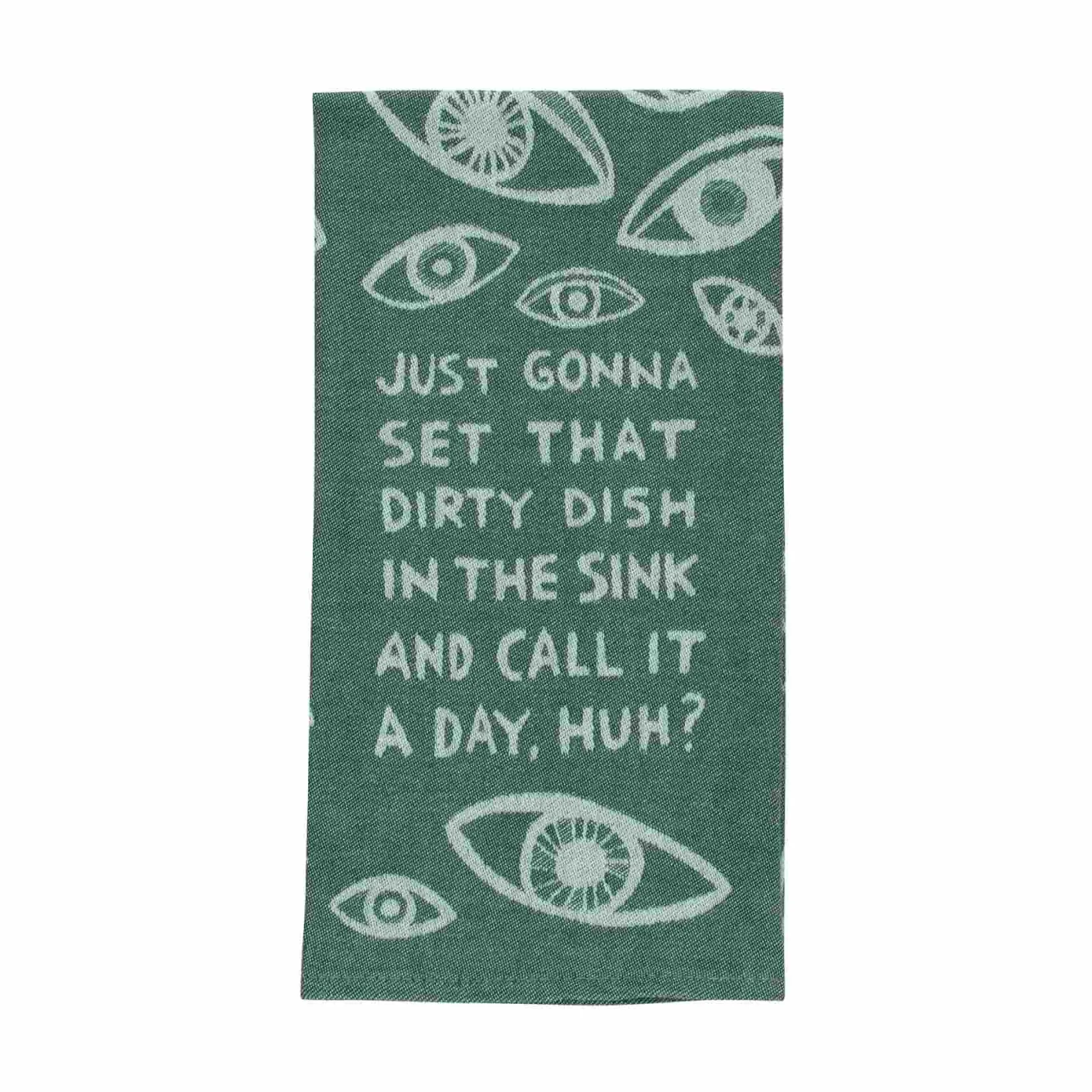 Dish In The Sink Cotton Jacquard Tea Towel Kitchen Textiles & Clothing