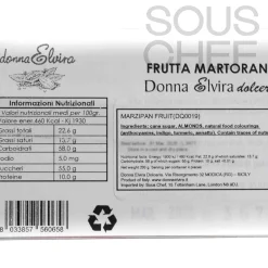 Hot Marzipan Fruits Gift Box, 200g Ingredients Brands|Italian Ingredients