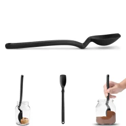 New Black Supoon Silicone Spoon Kitchen Tools & Utensils