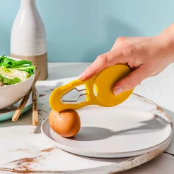 Best Yellow Eggler Egg Peeler and Slicer Kitchen Tools & Utensils