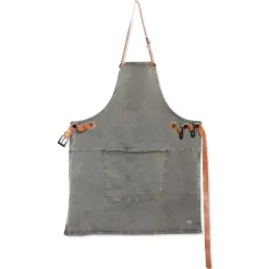 Online Canvas BBQ Apron in Grey-Green Kitchen Textiles & Clothing
