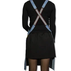 Discount Denim Suspender Apron in Blue Kitchen Textiles & Clothing