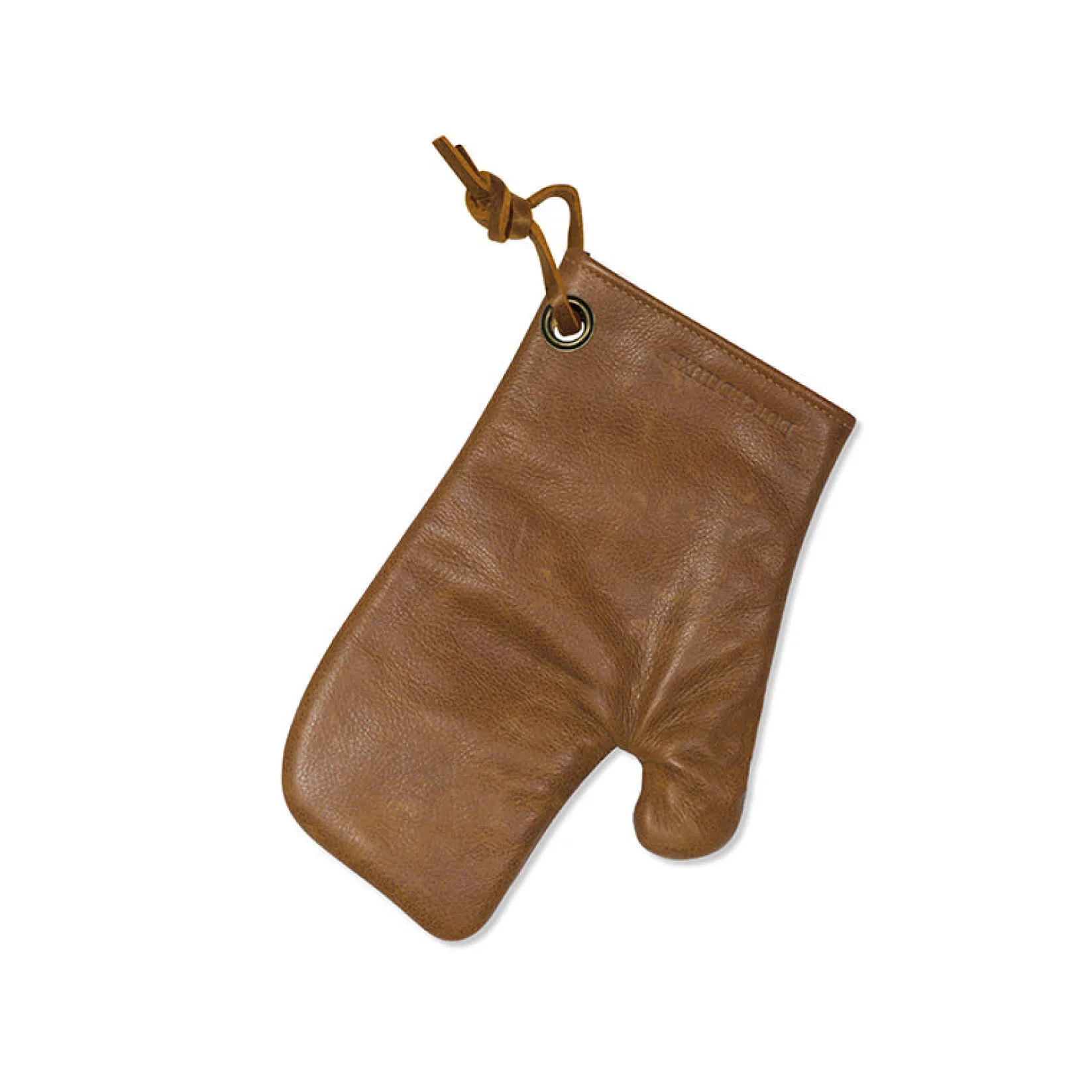 Outlet Leather Oven Glove in Vintage Camel Kitchen Textiles & Clothing