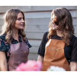 Best Leather Zipper Apron in Classic Brown Kitchen Textiles & Clothing