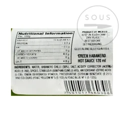 Clearance Habanero Green Sauce, 120ml Mexican Ingredients|Sauces & Condiments