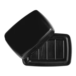 Clearance Black Butter Dish, 17x11cm Tableware Brands