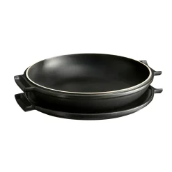 Discount Delight Black Ceramic Induction Tarte Tatin Set, 32.5cm French Ingredients|Pots & Pans