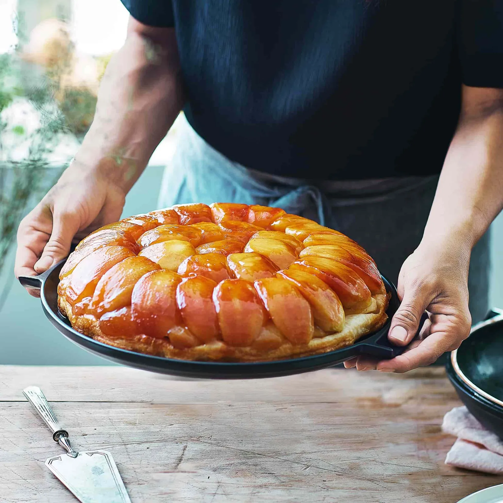 Discount Delight Black Ceramic Induction Tarte Tatin Set, 32.5cm French Ingredients|Pots & Pans