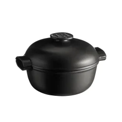 Hot Delight Black Ceramic Induction Cocotte, 27cm French Ingredients|Pots & Pans