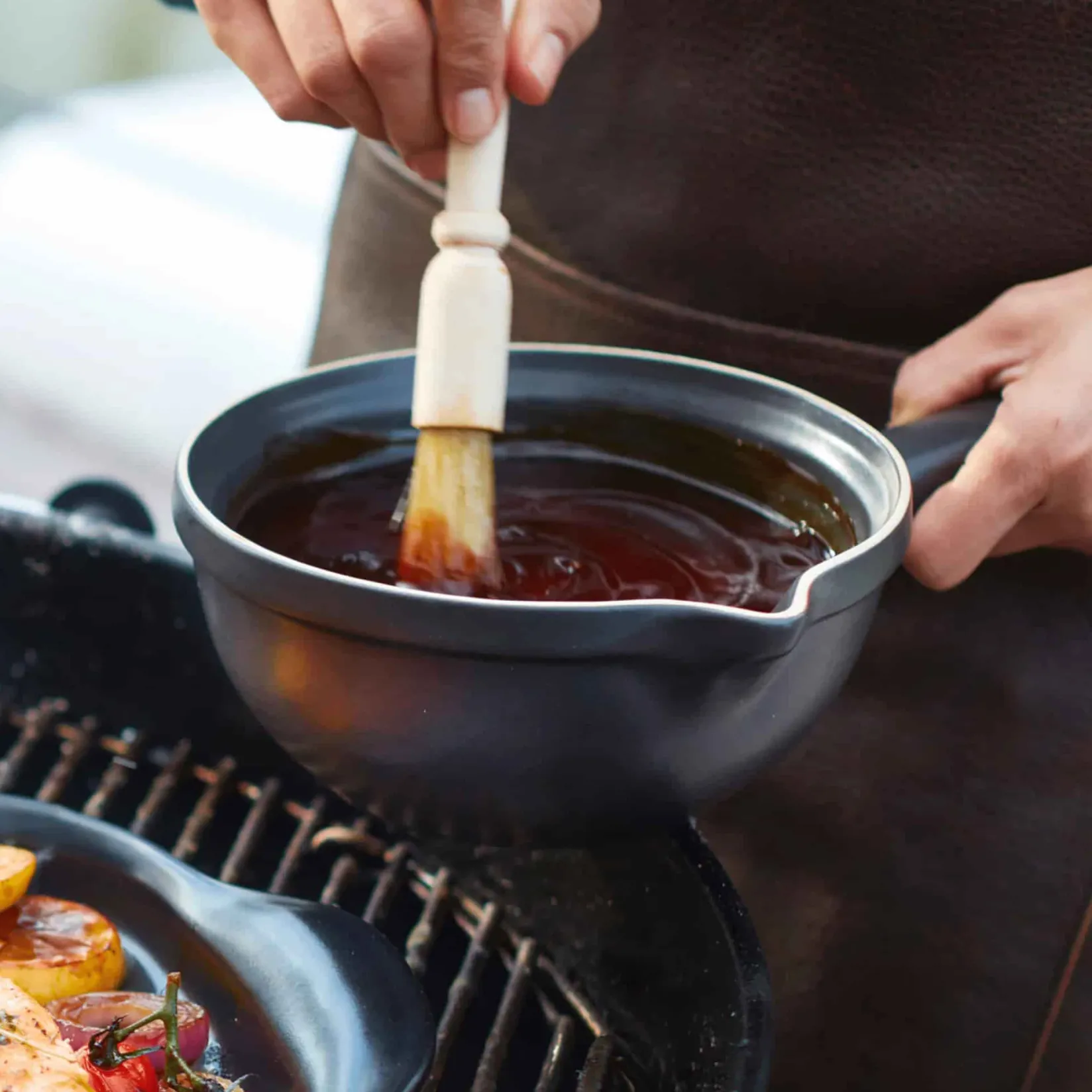 Sale Limited Edition Black BBQ Sauce Pot, 1.1 Litre Bbq & Smoking