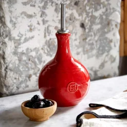 Online Red Round Oil Bottle, 400ml Jugs & Bottles|Tableware Brands
