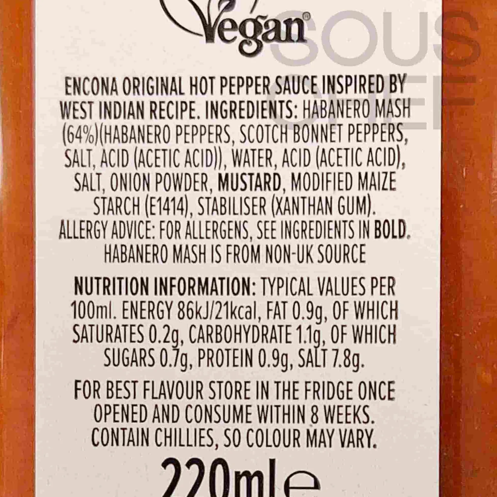 Best Original Hot Pepper Sauce, 220ml Ingredients Brands|Caribbean Ingredients