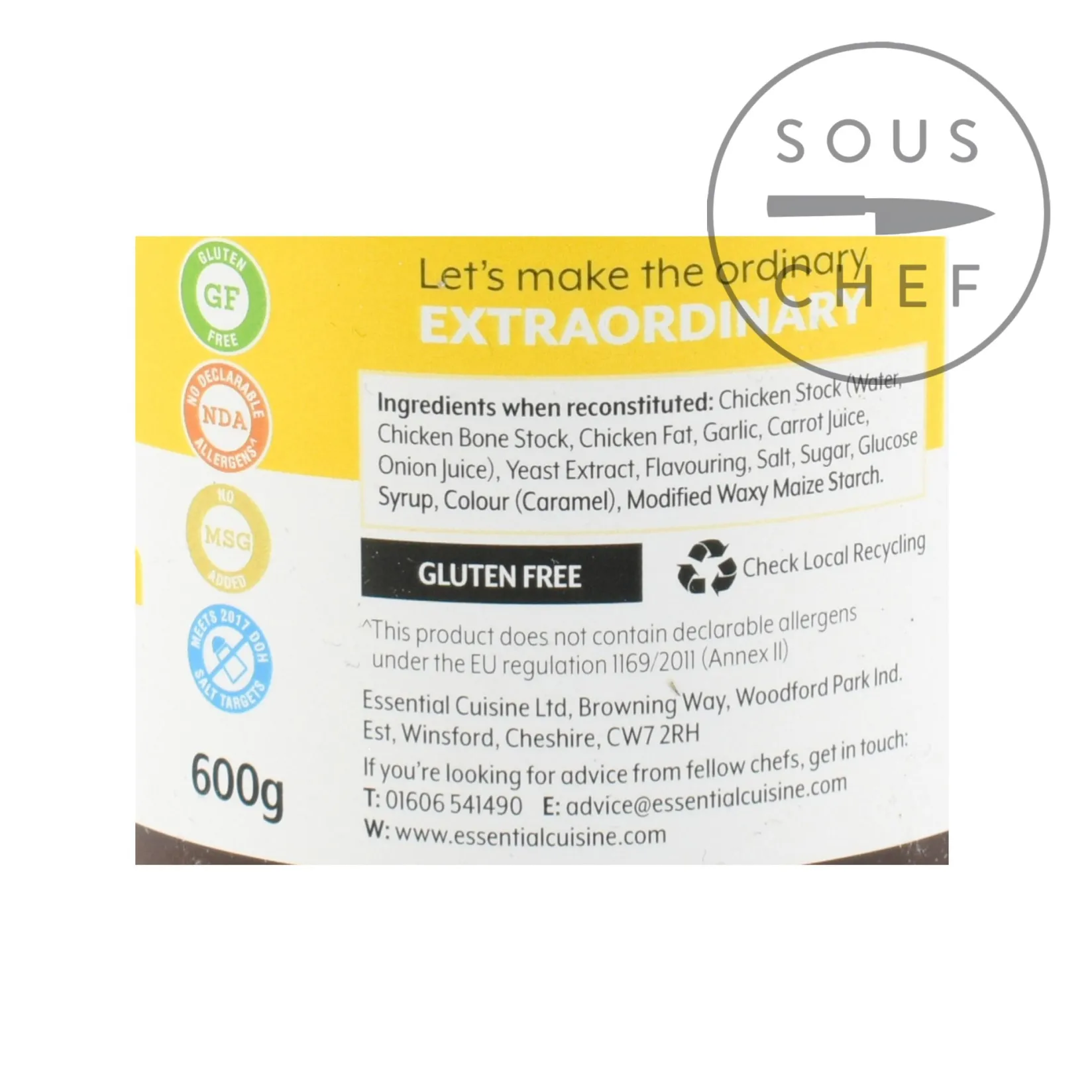 Outlet Chicken Glace, 600g Made In The Uk|French Ingredients