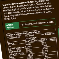 Hot Premier Vegetable Jus, 1kg Ingredients Brands|Stock & Bouillon
