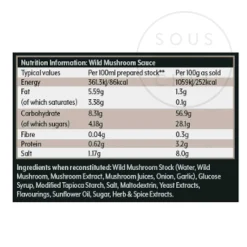 Clearance Savoury Wild Mushroom Sauce, 800g Ingredients Brands|Sauces & Condiments