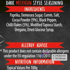 Best Street Food Dark Mexican Seasoning, 300g Ingredients Brands|Mexican Ingredients