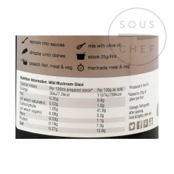 Hot Wild Mushroom Glace, 600g Ingredients Brands|French Ingredients