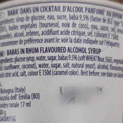 New Rhum Baba, 390g Ingredients Brands|Italian Ingredients