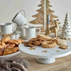 Clearance Fenya Star White Marble Cake Stand, 30cm Tableware Brands