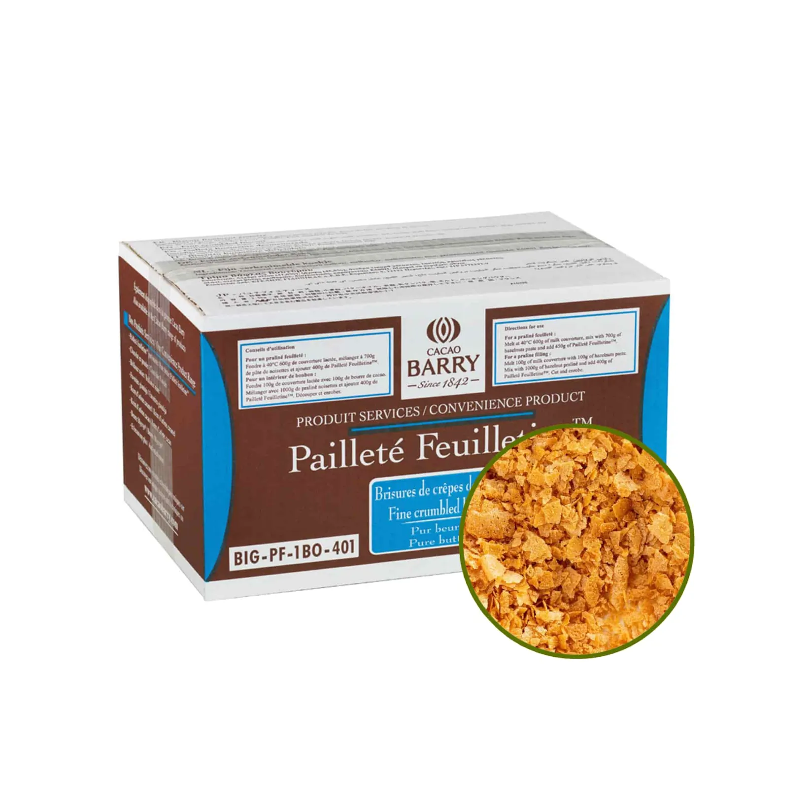 Hot Feuilletine, 2.5kg Ingredients Brands|Chocolate & Sweets