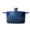 Sale Blue Cast Iron Dutch Oven, 26cm French Ingredients|Pots & Pans