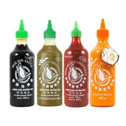 Hot Sriracha Tasting Bundle 4 x 455ml Ingredients Brands|Southeast Asian Ingredients