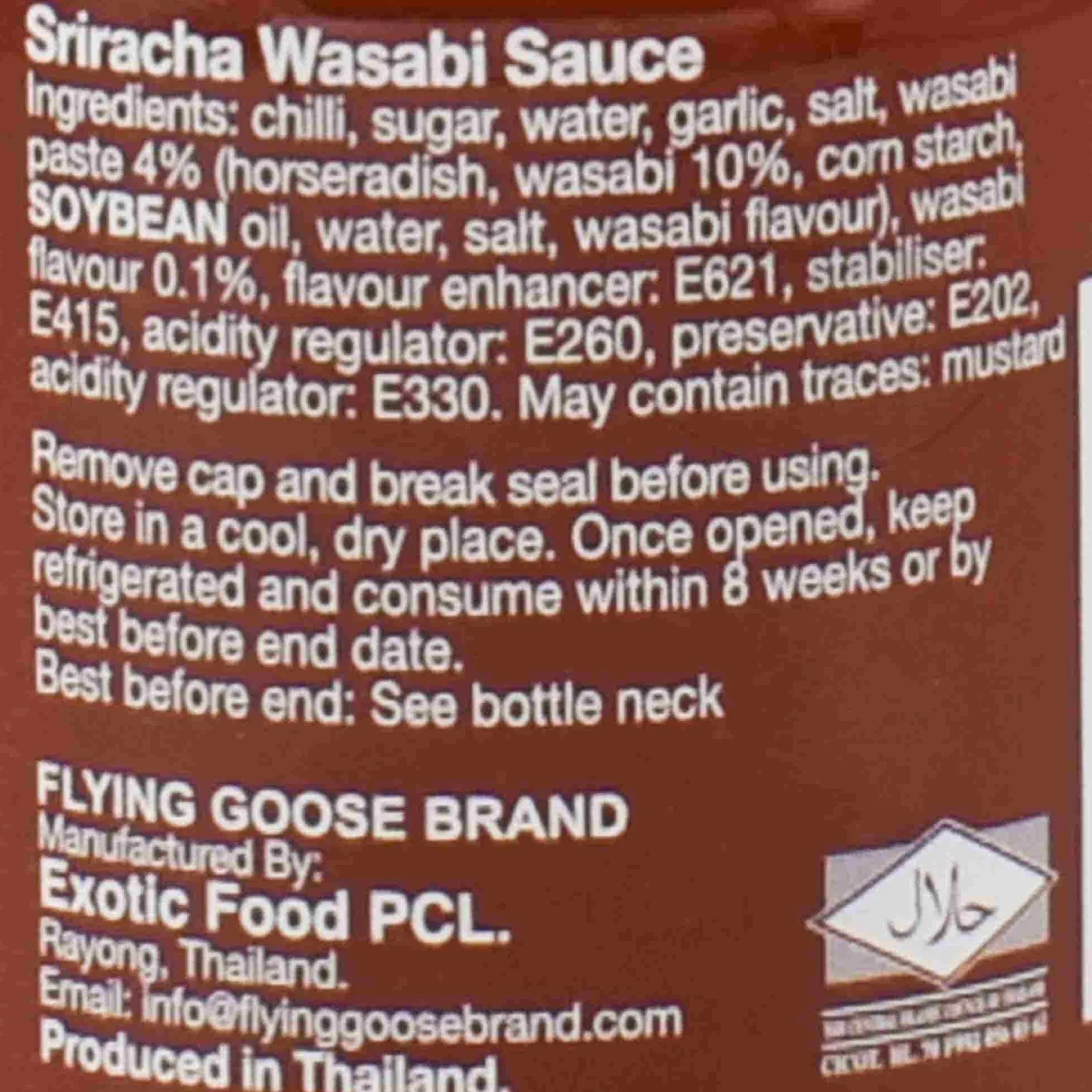 Sale Sriracha Wasabi, 200ml Ingredients Brands|Southeast Asian Ingredients