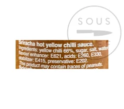 Hot Yellow Sriracha, 455ml Ingredients Brands|Southeast Asian Ingredients