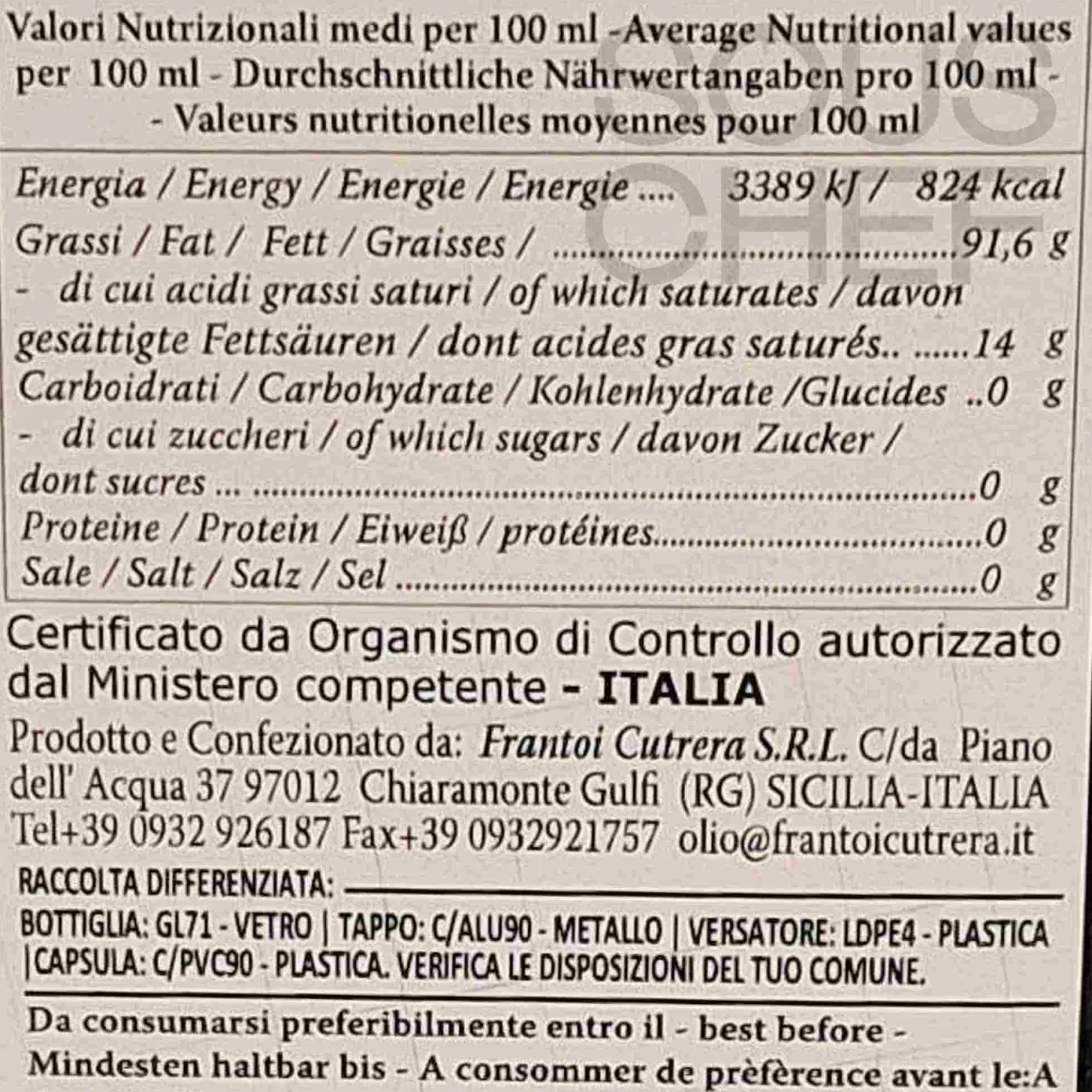 Clearance Moresca Monocultivar PGI Extra Virgin Olive Oil, 500ml Ingredients Brands|Italian Ingredients