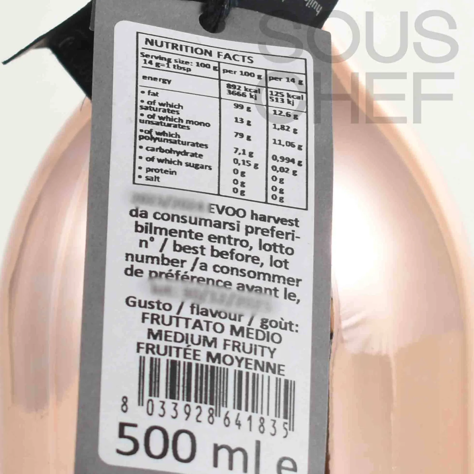 Rose Gold Medium Coratina Extra Virgin Olive Oil, 500ml Ingredients Brands|Oil, Vinegar & Dressings