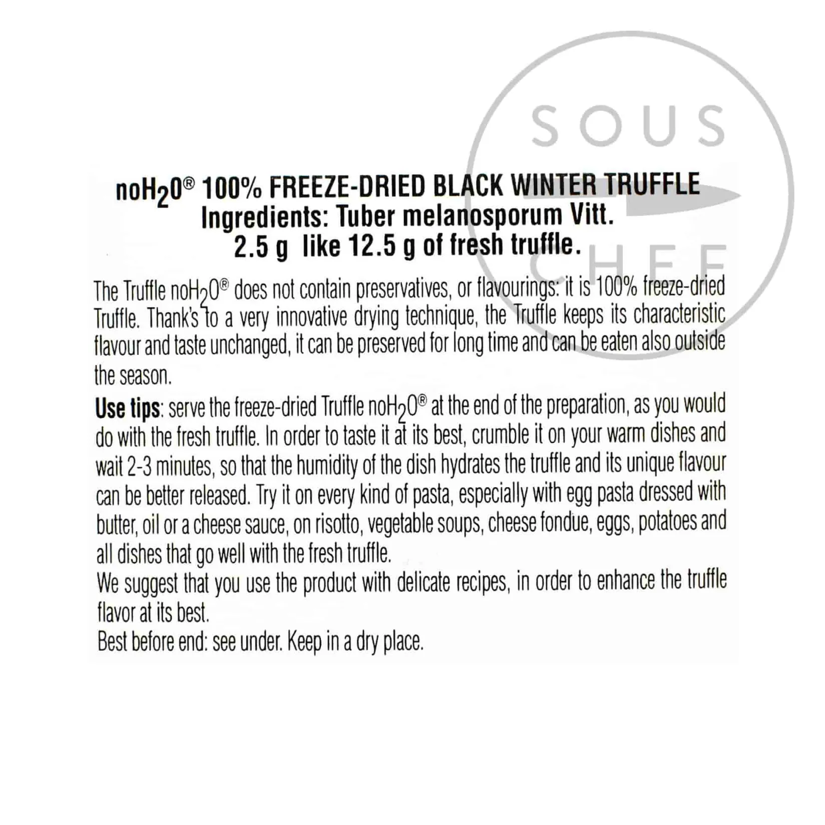 Online Freeze-Dried Winter Black Truffle, 2.5g Ingredients Brands|Italian Ingredients