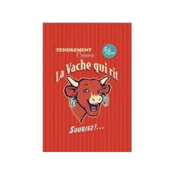 Clearance French Tea Towel - La Vache Qui Rit French Ingredients|Kitchen Textiles & Clothing