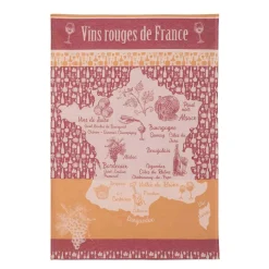 Outlet French Tea Towel - Vins Rouges de France French Ingredients|Kitchen Textiles & Clothing